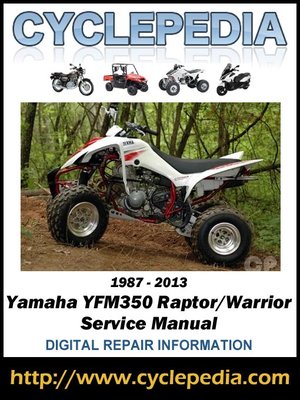 yamaha yfm350 raptor service manual